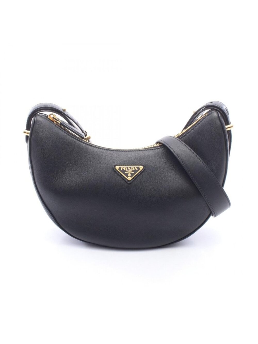 Prada Shoulder Bag Black Leather